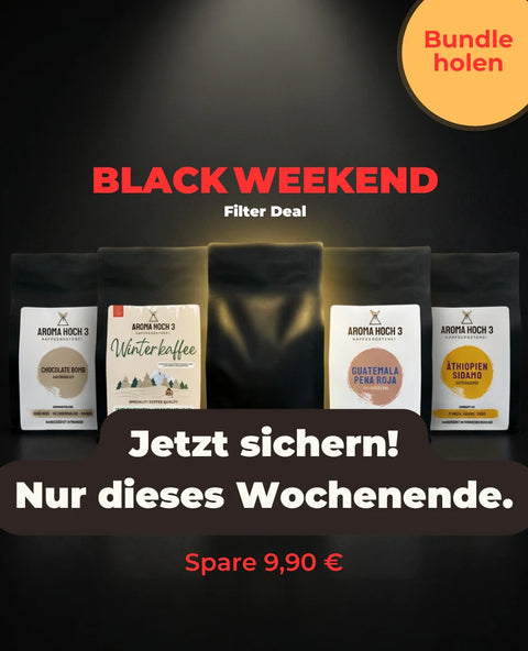Black Weekend Filterkaffee Bundle – 4+1 Mystery Röstung