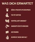 Der Kaffeekirschentee wurde handgepflückt. Schmeckt fruchtig und enthält Koffein.