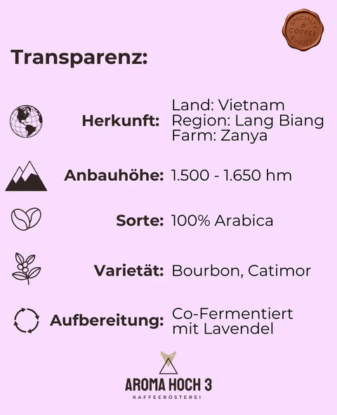 Vietnam Lavender -  mit Lavendel Co-fermentiert | Rarität