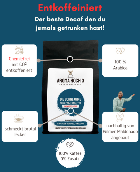 Die Bohne Ohne Peru Projektkaffee - Entkoffeiniert
