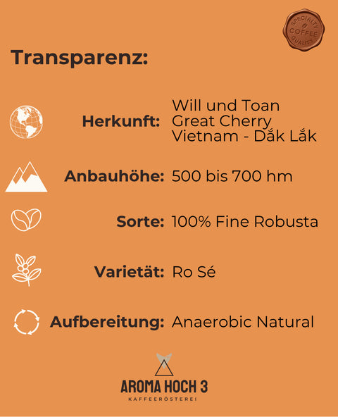 Vietnam RoSé - 100% Fine Robusta