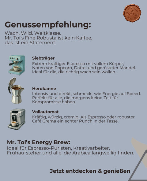 Mr Toi - 100% Fine Robusta