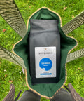 Upcycling mit Taschen aus Kaffeejutesäcken als Begleiter für deinen Alltag. Aroma Hoch 3 deine Speciality Coffee Roastery aus dem Fraenkischen Seenland / Bayern